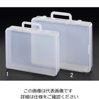 エスコ 287x221x 78mm アタッシュケース(B5/クリアー) EA506KB-1 1セット(10個)（直送品）