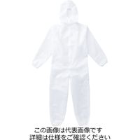山田辰 簡易防護服 ホワイト L 19-100-WH-L 1セット(5枚)（直送品）