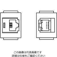 A側器具ブロック（CAT5Eモジュラジャック×1 / 6極6芯モジュラジャック×1）