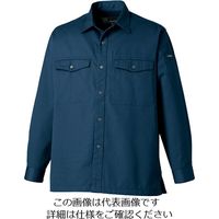 タカヤ商事 長袖ワークシャツ ネイビー M GC-2402-5-M 1枚（直送品）