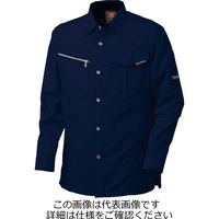 タカヤ商事 ワークシャツ(オールシーズン) ネイビー M LB-3902-5-M 1セット(2枚)（直送品）