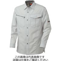 タカヤ商事 ワークシャツ(オールシーズン) シルバー M LB-3902-3-M 1セット(2枚)（直送品）