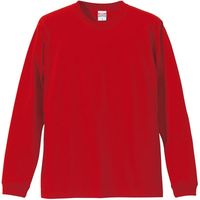 キャブ ５ . ６オンス ロングスリーブＴシャツ（１ . ６インチリブ） L レッド 501101C 1セット(2入)（直送品）