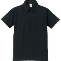 キャブ ５．３オンスドライ ＣＶＣ ポロシャツ（ボタンダウン・ポケット付） XS ブラック 505101 1セット(2入)（直送品）