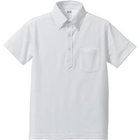 キャブ ５．３オンスドライ ＣＶＣ ポロシャツ（ボタンダウン・ポケット付） XS ホワイト 505101 1セット(2入)（直送品）