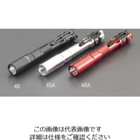 エスコ [単3x2本] フラッシュライト/LED(レッド) EA758RE-4RA 1セット(2本)（直送品）