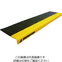 セーフラン安全用品 セーフガード 階段用滑り止めカバー 914×225×25mm 黒黄 グレーチング設置用取付ネジ付属 12093-G 1枚（直送品）