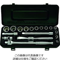 旭金属工業 ASH 12角ソケットセット3/8(9.5)×19PCS VO3121 1セット 197-9002（直送品）