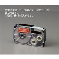 エスコ 24mm テープカートリッジ(透明に白文字) EA761DR-124C 1セット(4個)（直送品）