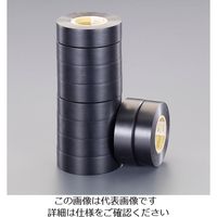 エスコ 19mmx20m ビニール粘着テープ(ハーネス用)(黒/10巻) EA944N-20 1セット(50巻:10巻×5パック)（直送品）