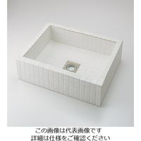 カクダイ 角型洗面器 493ー143ーW 493-143-W 1個（直送品）