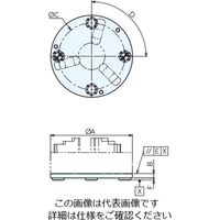 ナベヤ（NABEYA） Qロック内蔵丸型交換用プレート（チャック付き） RMCQ