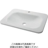 カクダイ 角型洗面器 #MR-493220W 1個（直送品）