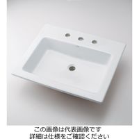 カクダイ 角型洗面器 493ー009 493-009 1個（直送品）