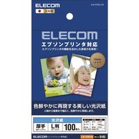 エレコム 光沢写真用紙光沢紙厚手エプソン用L判100枚入 EJK-EGNL100 1袋（100枚入）