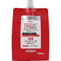 熊野油脂 ファーマアクト W殺菌薬用ハンドソープ スパウト付き詰替 4513574012714 1セット（1000ML×10）（直送品）