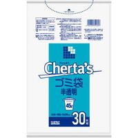 日本サニパック H69 チェルタス ゴミ袋45L 白半透明 4902393394697 1セット（30枚×10）（直送品）