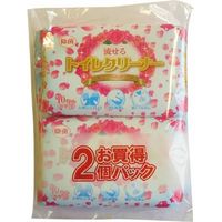 和光製紙 和光流せるトイレクリーナー ローズの香り 4903635801904 1セット（10枚×2個パック×24）（直送品）