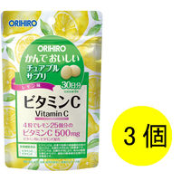 かんでおいしいチュアブルサプリ ビタミンC 1セット（30日分×3） 360粒 オリヒロ サプリメント