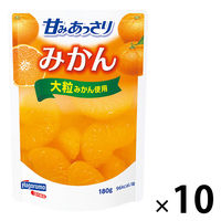 はごろもフーズ 甘みあっさりみかん（パウチ） 180g 10個