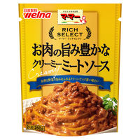 日清製粉ウェルナ マ・マー リッチセレクト お肉の旨み豊かなクリーミーミートソース 2人前 (260g) ×1個