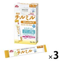 【1歳頃から】森永 フォローアップミルク チルミル スティック 3箱　森永乳業 粉ミルク