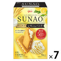【糖質50%オフ】江崎グリコ SUNAO＜クリームサンド＞レモン＆バニラ 7個