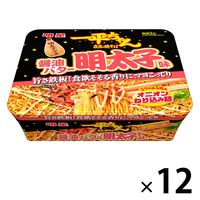 明星食品　一平ちゃん 夜店の焼そば 醤油バター明太子味　1セット（12個）