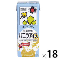 キッコーマン 豆乳飲料 バニラアイス 200ml 1箱（18本入）