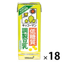 キッコーマン 低糖質調整豆乳 200ml 1箱（18本入）