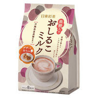 日東紅茶 黒糖入りおしるこミルク 1袋（8本入）