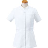 ヤギコーポレーション　半袖ナースジャケット　レディス　ホワイト　Ｍ　　 R8140 1枚（取寄品）