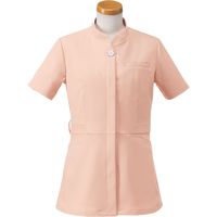 ヤギコーポレーション　半袖ナースジャケット　レディス　ピンク　４Ｌ　 R8140 1枚（取寄品）