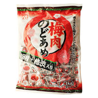 桃太郎製菓 1kg 梅肉のど飴 1袋（1kg：約204粒入）