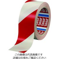 テサテープ tesa ラインテープ テサ58131 赤/白 50mmx66m 58131-50-66 1巻 207-3745（直送品）