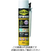 ABC 簡易型発泡ウレタンフォーム 1液ノズルタイプ インサルパック GFM600 600ml フォーム色:ピンク GFM600P 1本（直送品）