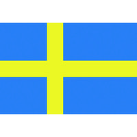 東京製旗 国旗No.2(90×135cm) スウェーデン 426342 1枚 207-3804（直送品）