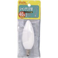 朝日電器 ELPA シャンデリア E12 G-73H(W) 1個 202-2479（直送品）