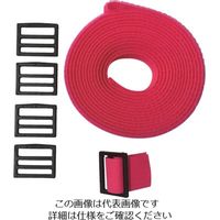 ユタカメイク（Yutaka） ユタカメイク マジックテープ 自由自在バンド 25mm×3m 赤 G-243 113-2305（直送品）