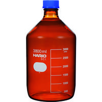 HARIO ボトル 耐熱ねじ口瓶(茶) 3800ml NBB-3.8L-SCI 1個 206-5661（直送品）