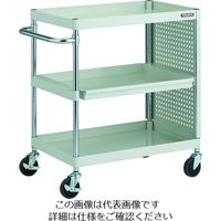 TRUSCO ツールワゴン フェニックスワゴン 抗菌 省音 750X500 スライド1段 側面パネル付 ホワイト PEW-972M1PL-W 1台（直送品）