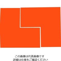 トラスコ中山 蛍光Ｌ字シール　オレンジ　５０ｘ１００ｘ１００ FLL502-O 1袋（2枚） 207-1907