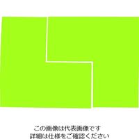 トラスコ中山 TRUSCO 蛍光L字シール イエロー 1シート2枚入 50x100x100 FLL502-Y 1袋(2枚) 207-1909（直送品）