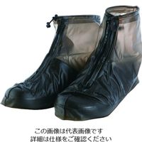 TRUSCO レインシューズカバー ジッパー付 黒 RSC