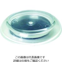 トラスコ中山 TRUSCO キャスター用受け皿 ゴム付 64MM 透明 12個入 TUR630-TM-12 1袋(12個) 206-3279（直送品）