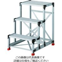 トラスコ中山 TRUSCO 作業用踏台 アルミ製・グレーチング仕様 SUS金具