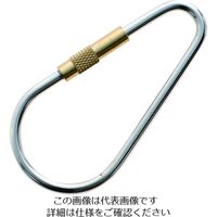 トラスコ中山 TRUSCO ステンレス ナス型リングキャッチ 真鍮ナットタイプ 線径3mm 長さ60mm(1個入) TNRC-3 1個（直送品）