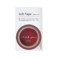マルアイ ギフトテープ thank you 赤 GF-MT2 1セット（3袋）（直送品）