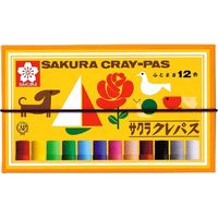 サクラクレパス　クレパス太巻１２色（ゴムひも付）　　　　　kari20180118-045　5個（直送品）