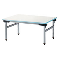 三和製作所 教育施設向けテーブル ブルー 幅1200 00260473（直送品）